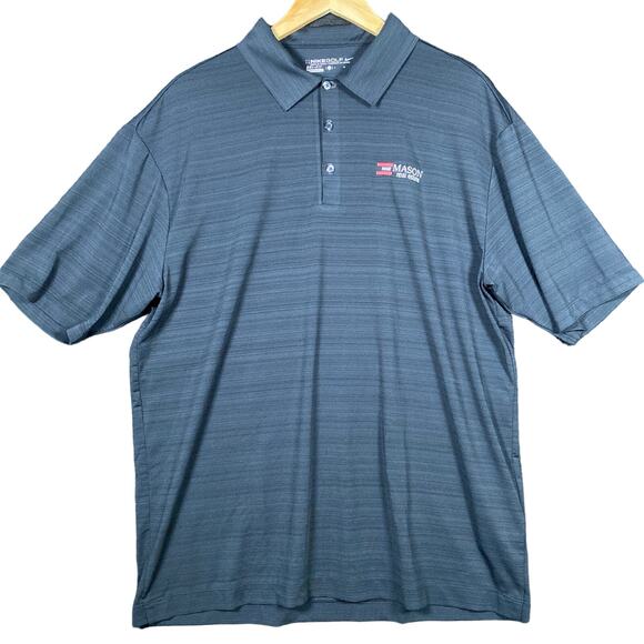 Nike Golf Mens Shirt Black Polo Comfort Dri Fit Quick Dry Stretch Short Sleeve L - Picture 1 of 15